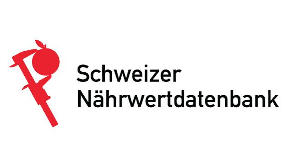 Logo Schweizer Nährwertdatenbank mit Schrift